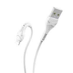 USB кабель Lightning 1.0м HOCO X37 (белый) 2.4A