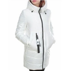 167 WHITE Куртка демисезонная женская ROVITHI (100 гр.синтепона)