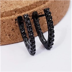 Серьги коллекция Xuping   Black покрытие позолота