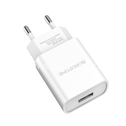 СЗУ 1 USB выход (2100mAh/5V) BOROFONE BA20A (белый)
