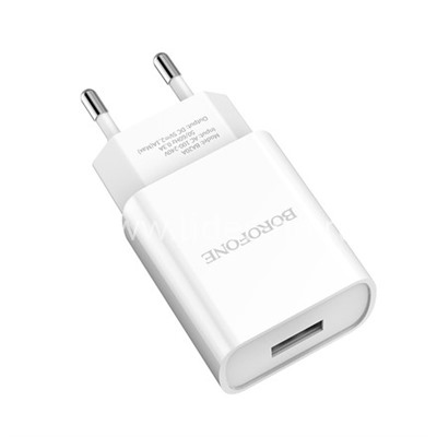 СЗУ 1 USB выход (2100mAh/5V) BOROFONE BA20A (белый)