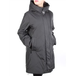 M818 BLACK Пальто демисезонное женское (100 гр. синтепон)