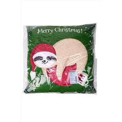 Подушка декоративная Новогодний ленивец из габардина