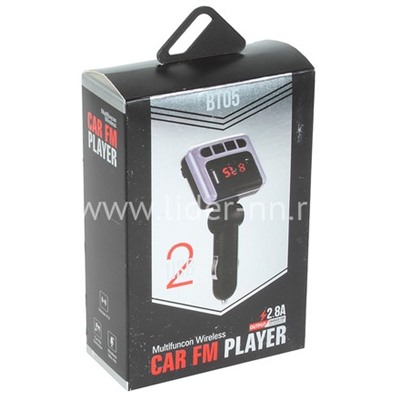 MP3 FM Modulator BT05 (2USB/Micro SD/дисплей) черный