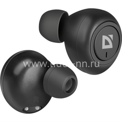 Bluetooth-гарнитура беcпроводная DEFENDER Twins 638/63638 TWS (черная)