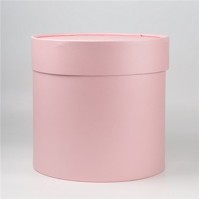 Шляпная коробка розовая 21х21 Boxland