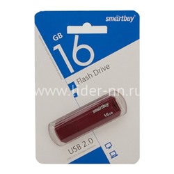 USB Flash 16GB SmartBuy CLUE бордовый 2.0
