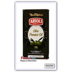 Масло оливковое из выжимок рафинированное с добавлением масла оливкового нерафинированного Trasimeno Arioli 3 л (ж/б)