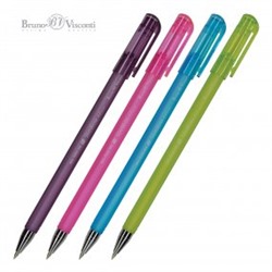 Ручка шариковая 0.5 мм, синяя ЕasyWrite "Creative" в ассорт. (BrunoVisconti)