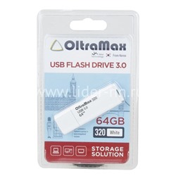 USB Flash 64GB Oltramax (320) белый 3.0
