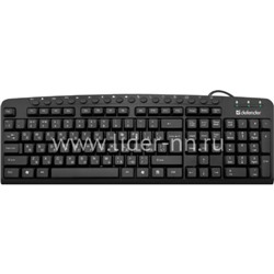 Клавиатура DEFENDER проводная Focus HB-470 (черная)
