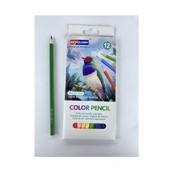 Цветные карандаши, в упаковке 12шт