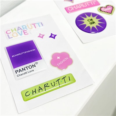 Набор наклеек
                                                            CHARUTTI Love (pantone)