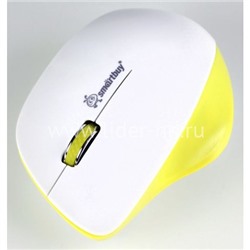 Мышь беспроводная Smartbuy 309AG (белый/лимон)