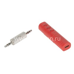 Громкая связь в авто BT-450 (Bluetooth/AUX/Micro USB) красный