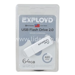 USB Flash 64GB Exployd (620) белый