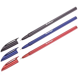 Ручка шариковая 0,7мм, синяя, эффект металлик (Berlingo)
