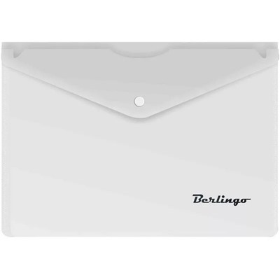 Папка-конверт на кнопке А5+, 180мкм, матовая (Berlingo)