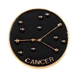 ZN104-10 Значок Знаки Зодиака Рак, d.2,5см