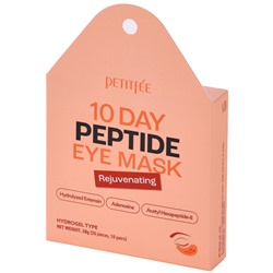PETITFEE Гидрогелевые патчи для глаз 10 Day Peptide Eye Mask – Rejuvenating 28 гр