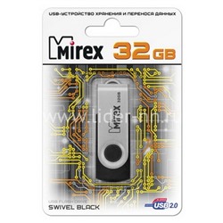 USB Flash 32GB Mirex SWIVEL BLACK