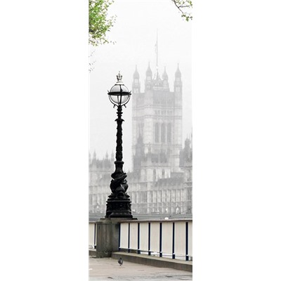 Фотопанно холст "Лондонский фонарь", 100*270 см 
                            (d-102579)