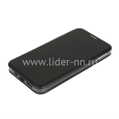 Чехол-книжка для iPhone 12 Pro Max (6.7") Brauffen (горизонтальный флип) черная (пакет)