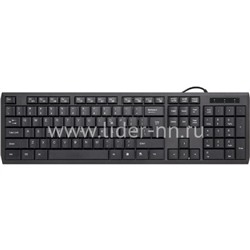 Клавиатура DEFENDER проводная ММ OfficeMate MM-820 (черная)