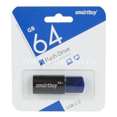 USB Flash 64GB SmartBuy Click черный/синий