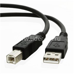 Кабель Perfeo USB 2.0 A-->B 3 м черный