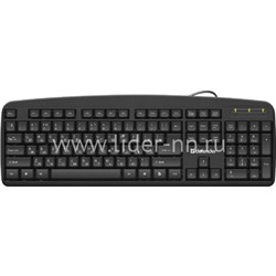 Клавиатура DEFENDER проводная Office HB-910 (черная)