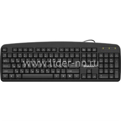 Клавиатура DEFENDER проводная Office HB-910 (черная)