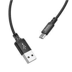 USB кабель micro USB 2.0м HOCO X14 (черный)