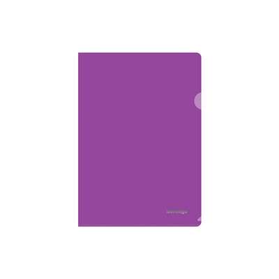 Папка-уголок А4 180мкм пласт.фиолетовая (Berlingo)