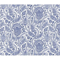 Ткань рогожка 150 см Персия (синий)