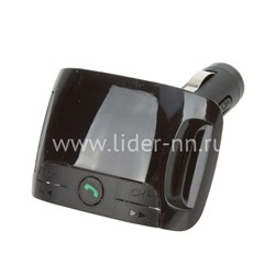 MP3 FM Modulator/АЗУ (Bluetooth/2 USB/Micro SD/дисплей/пульт) 2.1A (черный) 10 в 1