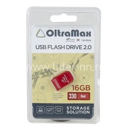 USB Flash 16GB Oltramax (330) красный