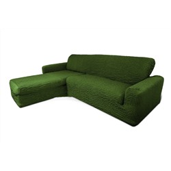 Чехол на диван с выступом левый угол "Зеленый"