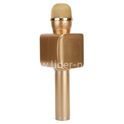 Колонка-микрофон (YS-68) Bluetooth/USB/micro SD/караоке (золото)