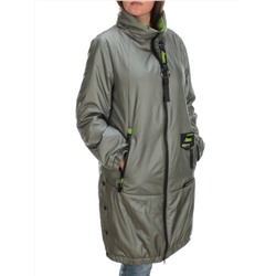 ZW-2157-C GRAY/GREEN Куртка демисезонная женская (120 гр. синтепон)
