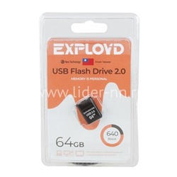 USB Flash 64GB Exployd (640) черный 2.0