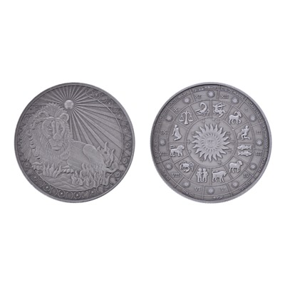 MN020-05 Сувенирная монета Знаки Зодиака Лев, d.4см