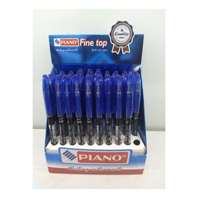 Ручка масляная 0,7 мм, синяя ,с грипом "Piano Fine top"
