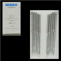 Иглы NIBBO для прямострочных машин с тонкой колбой (DB*1/90) ПШМ № 90/14, уп. 10шт
