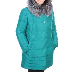 15-298 GREEN Пальто зимнее женское (200 гр. холлофайбера)