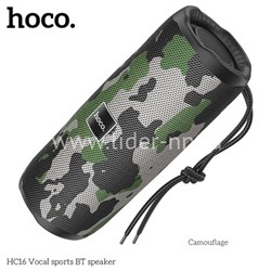 Колонка HOCO (HC16) Bluetooth/USB/MicroSD/FM/TWS (хаки)