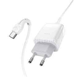 СЗУ Type-C 1 USB выход 18W Quick Charge 3.0 (6V-3.0A/9V-2.0A/12V-1.5A) HOCO C72Q (белый)