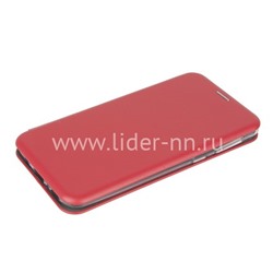 Чехол-книжка для Samsung Galaxy M21 Brauffen (горизонтальный флип) красная (пакет)