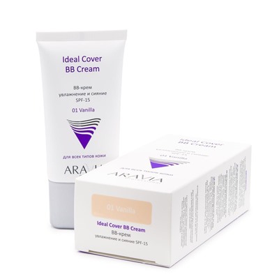 Aravia BB-крем увлажняющий SPF-15 Ideal / Cover BB-Cream Vanilla 01