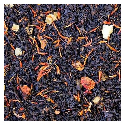 Черный Жемчуг  Черный чай с целебными семенами Нигеллы, кусочками фруктов и ягод, пропитанный ароматом земляники, персика и айвы.